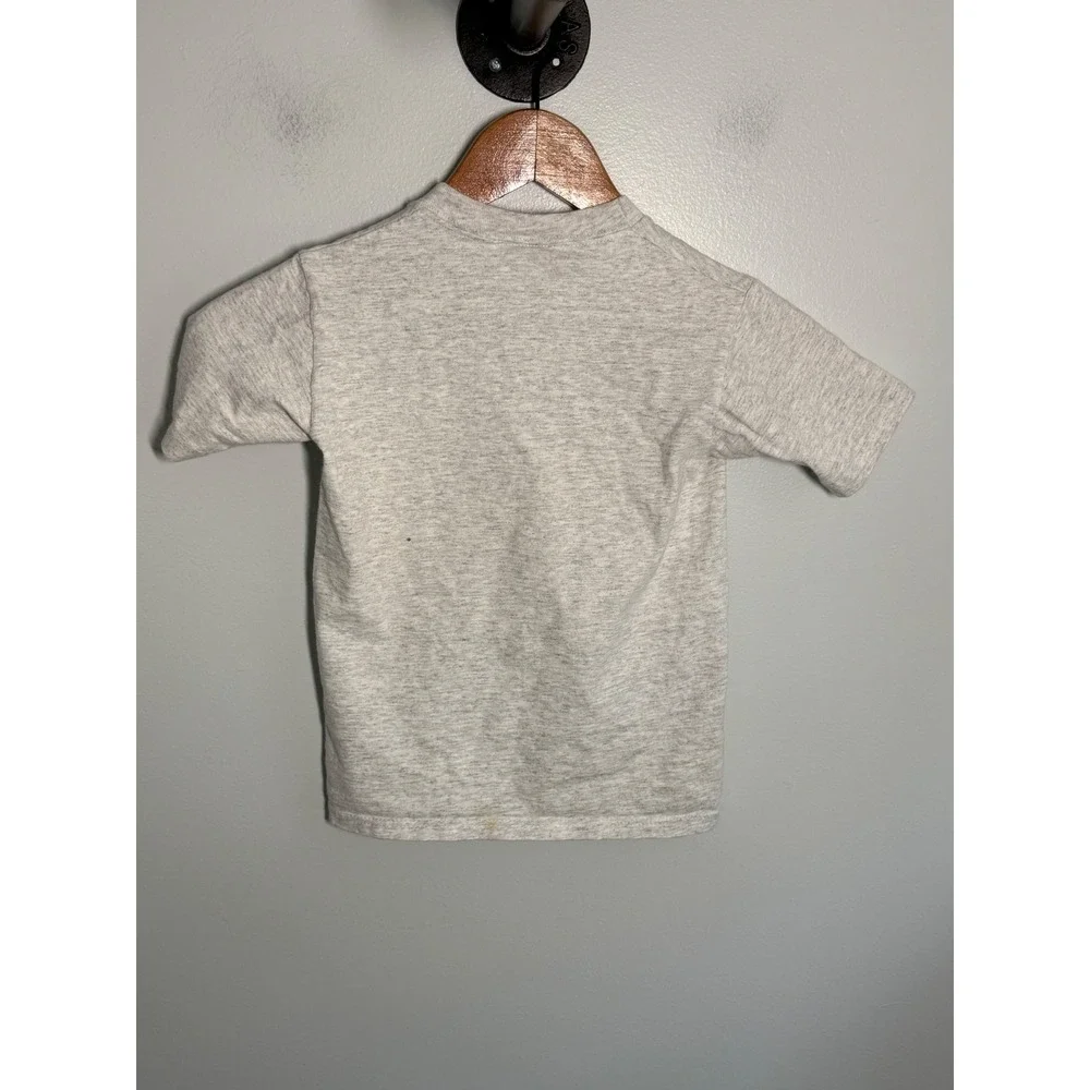 Vintage Walt Disney World Mickey Mouse T-Shirt Kids Small 6-8 Gray Made in USA